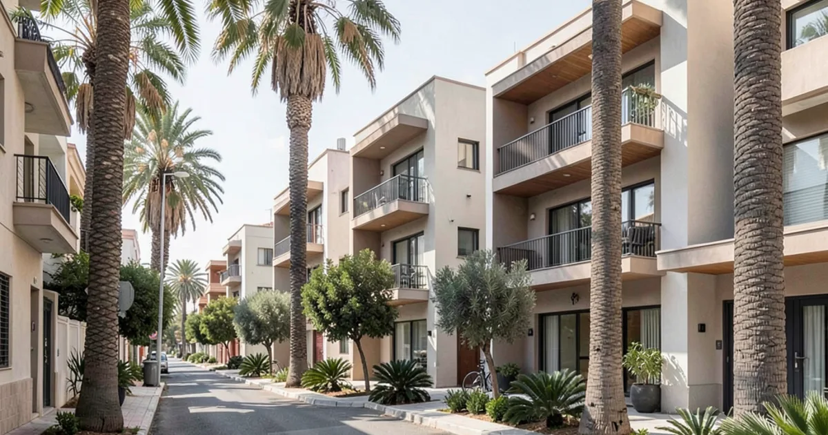 How do property management fees typically impact the net rental yield of a short-term rental apartment in Tel Aviv&#